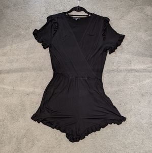 Boutique Black Romper Size M